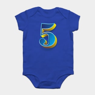 Float 5 Blue Yellow Baby Bodysuit